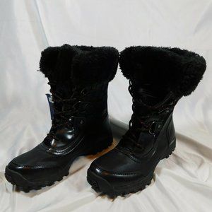 US POLO ASSN Black Faux Fur Womens Size 8.5M